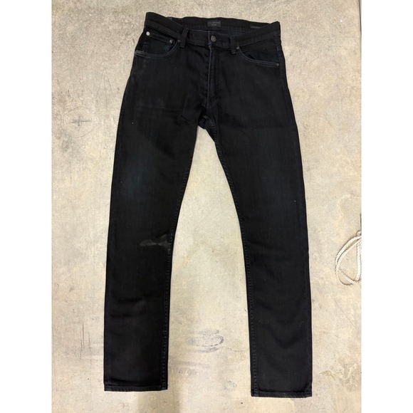 Citizens of Humanity Mens Bowery Black Denim Jeans‎ Slim Fit